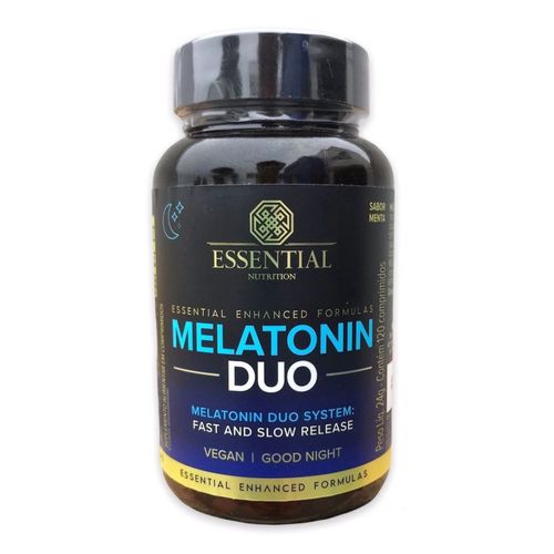Melatonin Duo (120 comps) - Sabor: Menta Melatonin Duo (120 comps) - Sabor: Menta
