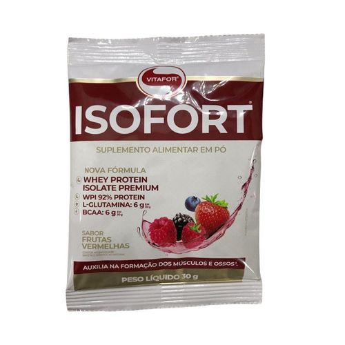 Isofort Sachê (30g) - Sabor: Frutas Vermelhas Isofort Sachê (30g) - Sabor: Frutas Vermelhas