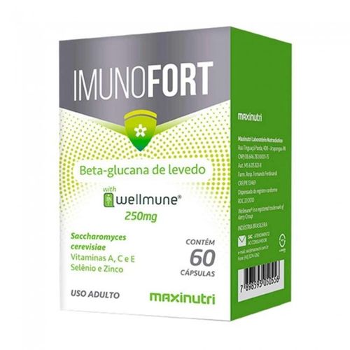 Imunofort Wellmune Vitaminas 250mg (60 caps) - Padrão: Único Imunofort Wellmune Vitaminas 250mg (60 caps) - Padrão: Único