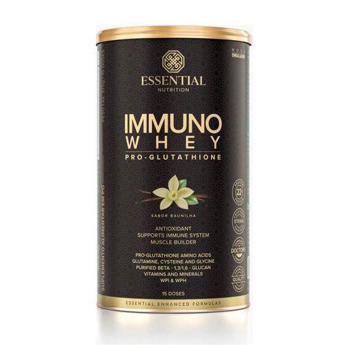 Immuno Whey Pro Glutathione Lata - Sabor: Baunilha (375g). Immuno Whey Pro Glutathione Lata - Sabor: Baunilha (375g).