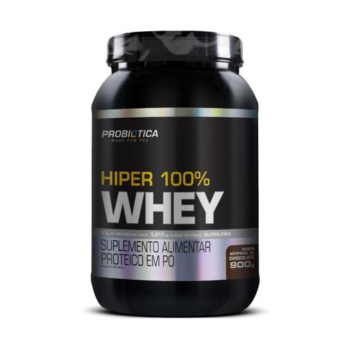 Hiper 100% Whey Pote (900g) - Sabor: Chocolate Hiper 100% Whey Pote (900g) - Sabor: Chocolate