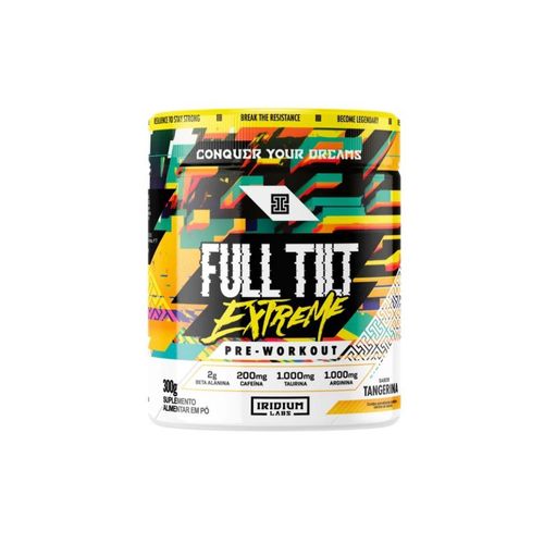 Full Tilt Extreme Pre-Workout (300g) - Sabor: Tangerina Full Tilt Extreme Pre-Workout (300g) - Sabor: Tangerina
