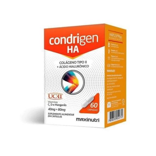 Condrigen HA Colágeno Tipo II + Ácido Hialurônico (60 caps) - Padrão: Único Condrigen HA Colágeno Tipo II + Ácido Hialurônico (60 caps) - Padrão: Único