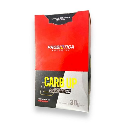 Carb Up Black Gel (300g) Caixa 10 unidades - Sabor: Morango Carb Up Black Gel (300g) Caixa 10 unidades - Sabor: Morango