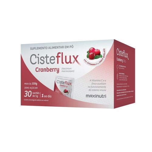 Cisteflux Cranberry Display (30 sachês de 5g) - Padrão: Único Cisteflux Cranberry Display (30 sachês de 5g) - Padrão: Único