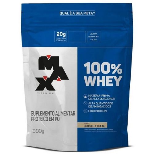 100% Whey Refil (900g) - Sabor: Cookies and Cream 100% Whey Refil (900g) - Sabor: Cookies and Cream
