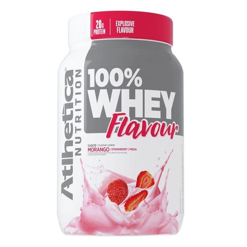 100% Whey Flavour (900g) - Sabor: Morango 100% Whey Flavour (900g) - Sabor: Morango