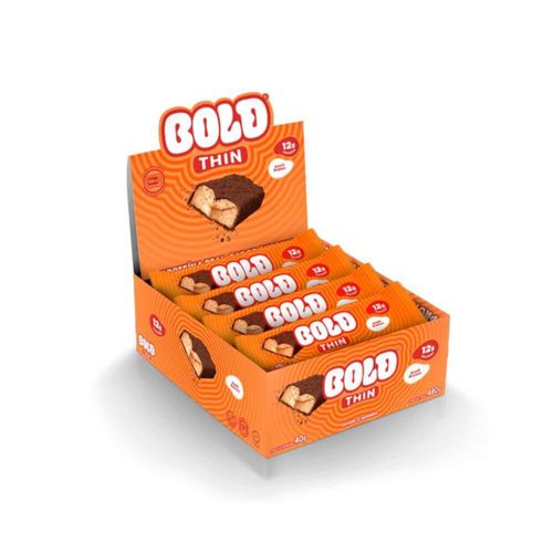 Bold Bar Thin (Display 12 unid de 40g) - Sabor: Avelã Branco