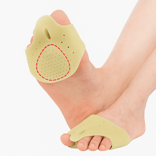 Par Protetor de Joanete Palmilha em Silicone Ortopédico Apoio Plantar Alívio de Dores correção Unissex Único Begr