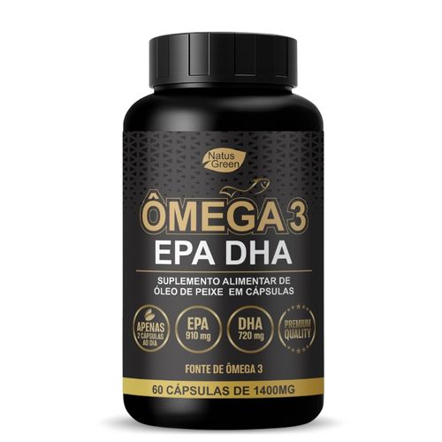 Ômega 3 Super Concentrado 60 cápsulas 1400mg Natus Green Ômega 3 Super Concentrado 60 cápsulas 1400mg Natus Green