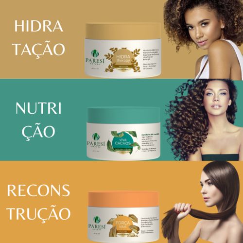 Kit Cronograma Capilar - Mais Hidratação, Nutrição e Reconstrução
