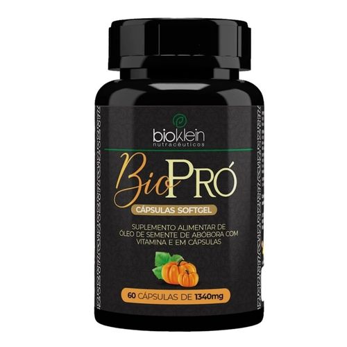 ÓLEO BIO PRO (Semente de Abóbora com Vitamina E) 1340mg 60 Caps Bioklein
