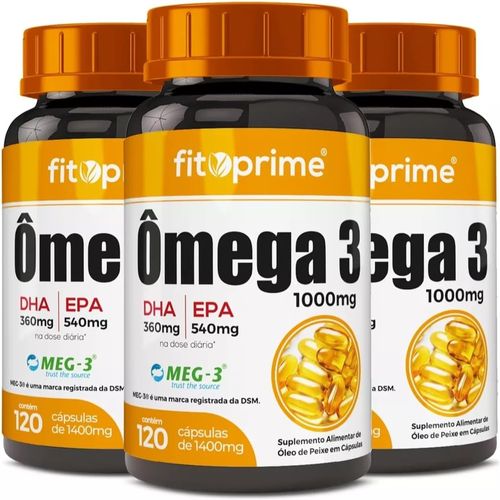 KIT 3 OMEGA 3 1000MG 120CPS FITOPRIME KIT 3 OMEGA 3 1000MG 120CPS FITOPRIME