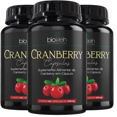 Kit 03 CRANBERRY 500mg 60 Caps Bioklein Kit 03 CRANBERRY 500mg 60 Caps Bioklein