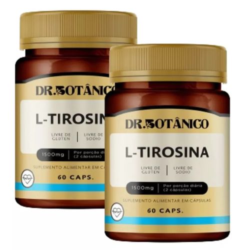 KIT 02 L-TIROSINA 1500MG 60CAPS DR. BOTANICO KIT 02 L-TIROSINA 1500MG 60CAPS DR. BOTANICO