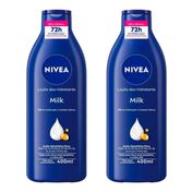 Kit-Hidratante-Corporal-Nivea-Milk-Pele-Seca-e-Extrasseca-2-Unidades-de-400ml