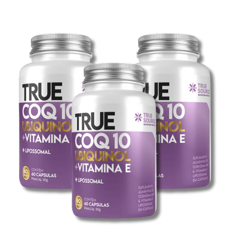 KIT 3 True CoQ10 Ubiquinol Lipossomal 60 Cápsulas TrueSource KIT 3 True CoQ10 Ubiquinol Lipossomal 60 Cápsulas TrueSource