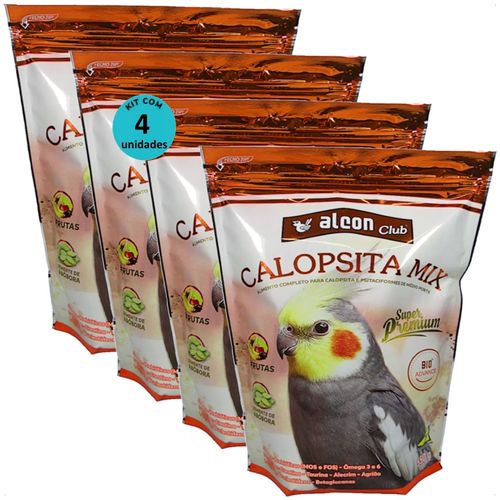 ALCON CLUB CALOPSITA MIX 550G KIT COM 4