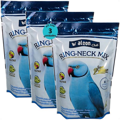 ALCON CLUB RING NECK MIX 550G KIT COM 3 ALCON CLUB RING NECK MIX 550G KIT COM 3