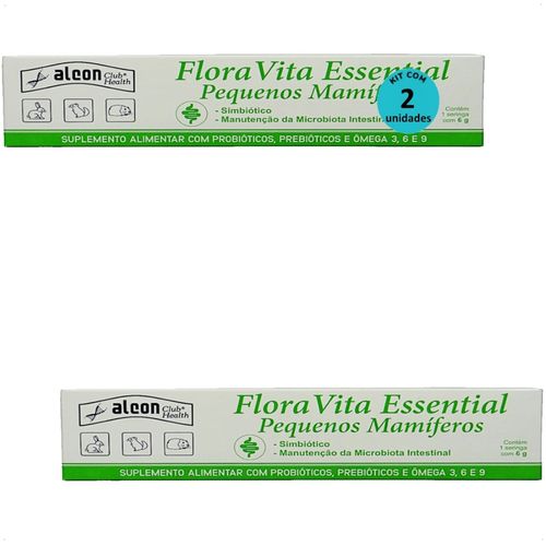 ALCON FLORA VITA ESSENTIAL PARA PEQUENOS MAMÍFEROS 6G KIT COM 2 ALCON FLORA VITA ESSENTIAL PARA PEQUENOS MAMÍFEROS 6G KIT COM 2