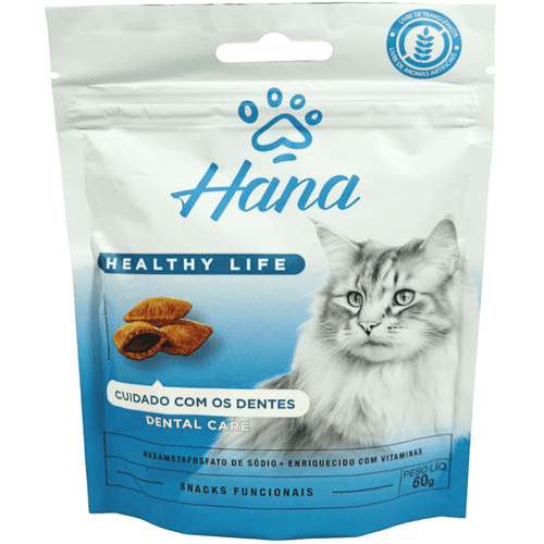 Snacks Hana Healthy Life Dental Care P/ Gatos Adultos- 60g