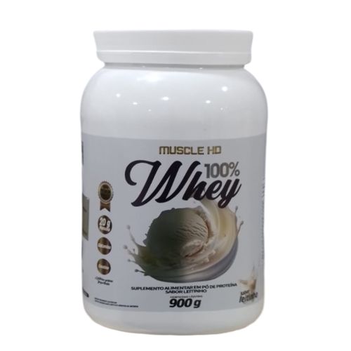 Whey 100% Power Leitinho 900g - Muscle Hd