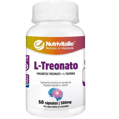 L-TREONATO 500MG 60 CAPS NUTRIVITALLE