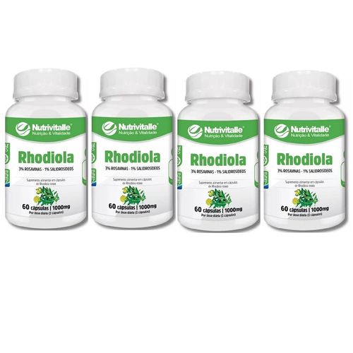 KIT 04 RHODIOLA 1000MG 60CAPS NUTRIVITALLE