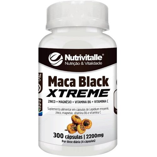 MACA BLACK XTREME 2200MG 300CAPS NUTRIVITALLE MACA BLACK XTREME 2200MG 300CAPS NUTRIVITALLE