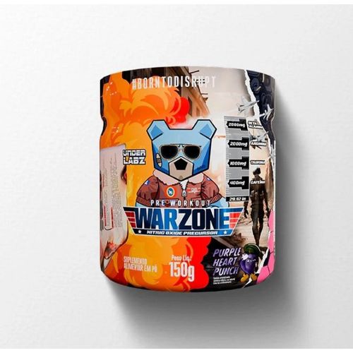 Warzone Pre Workout (150g) - Sabor: Purple Heart Punch Warzone Pre Workout (150g) - Sabor: Purple Heart Punch