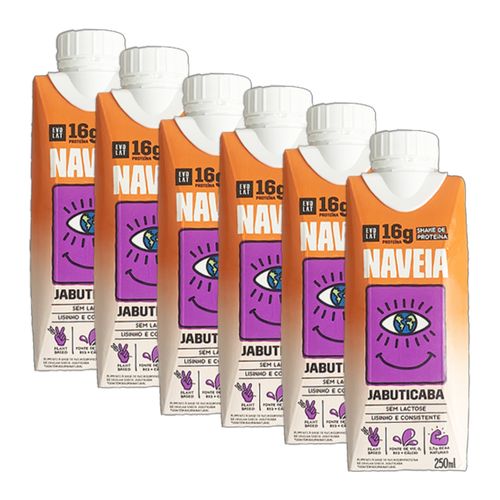 Kit 6X: Shake Proteico Vegano Jabuticaba Naveia 250ml Kit 6X: Shake Proteico Vegano Jabuticaba Naveia 250ml