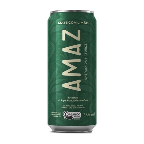 Energético Mate com Limão Orgânico Amaz 355ml