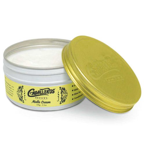 Pomada Matte Cream - Efeito Seco Média Fixação 90g Caballeros Pomada Matte Cream - Efeito Seco Média Fixação 90g Caballeros
