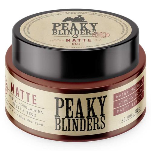 Pasta Matte Peaky Blinders Pomada Para Cabelo Alta Fixação 80g Don Alcides Pasta Matte Peaky Blinders Pomada Para Cabelo Alta Fixação 80g Don Alcides