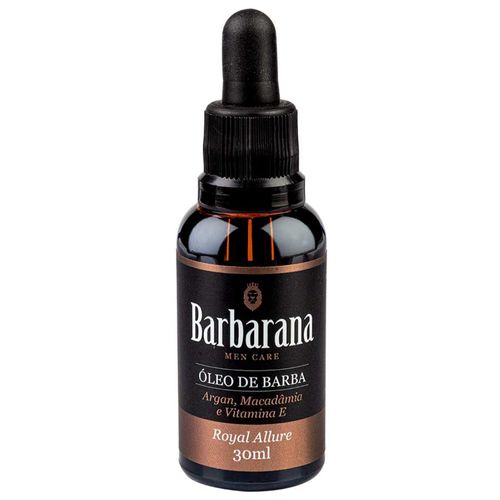 Óleo de Barba Royal Allure Amadeirado Especiado 30mL Barbarana Óleo de Barba Royal Allure Amadeirado Especiado 30mL Barbarana