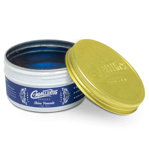 Shine Pomade - Pomada Efeito Brilho Média Fixação 110g Caballeros
