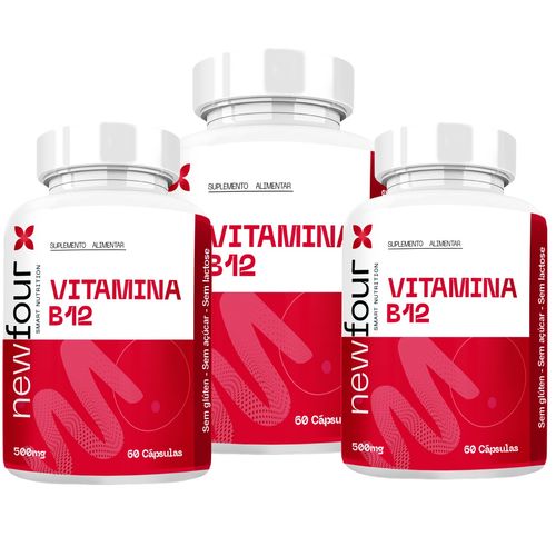 VITAMINA B12 KIT COM 3 POTES COM TOTAL DE 180 CAPSULAS VITAMINA B12 KIT COM 3 POTES COM TOTAL DE 180 CAPSULAS