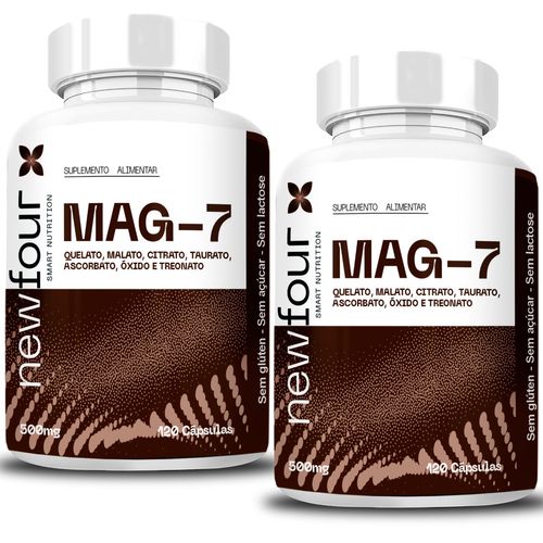 MAG-7 QUELATO + MALATO+ CITRATO +TAURATO + ASCORBATO + OXIDO E TREONATO KIT COM 2 POTES COM TOTAL DE 240 CAPSULAS MAG-7 QUELATO + MALATO+ CITRATO +TAURATO + ASCORBATO + OXIDO E TREONATO KIT COM 2 POTES COM TOTAL DE 240 CAPSULAS