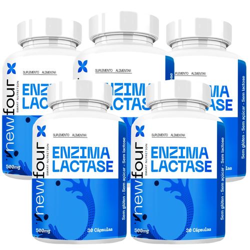 ENZIMA LACTASE KIT COM 5 POTES COM TOTAL DE 150 CÁPSULAS ENZIMA LACTASE KIT COM 5 POTES COM TOTAL DE 150 CÁPSULAS