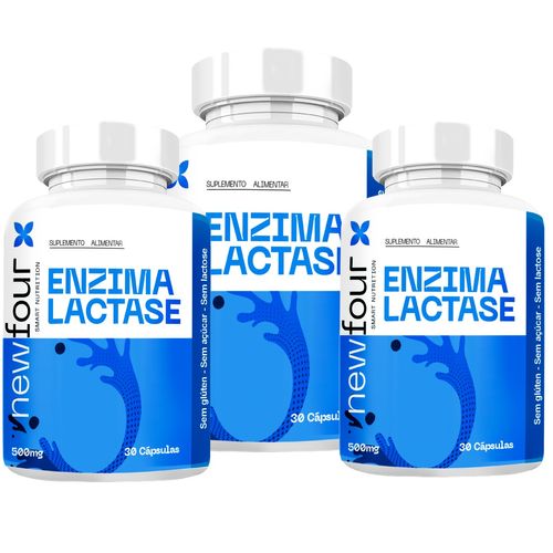ENZIMA LACTASE KIT COM 3 POTES COM TOTAL DE 90 CÁPSULAS ENZIMA LACTASE KIT COM 3 POTES COM TOTAL DE 90 CÁPSULAS