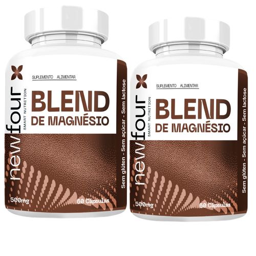 BLEND DE MAGNÉSIO KIT COM 2 POTES COM TOTAL DE 120 CAPSULAS BLEND DE MAGNÉSIO KIT COM 2 POTES COM TOTAL DE 120 CAPSULAS