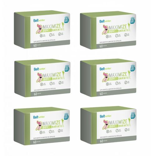 6x Belt Maximize Bypass - 60 Cápsulas - Belt Nutrition sem sabor 6x Belt Maximize Bypass - 60 Cápsulas - Belt Nutrition sem sabor