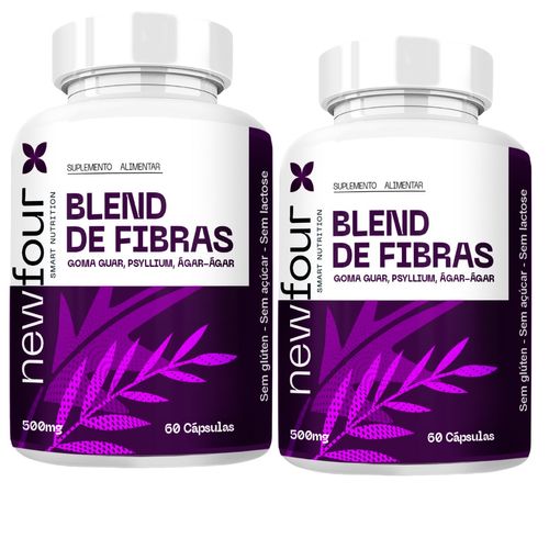 BLEND DE FIBRAS KIT COM 2 POTES COM TOTAL DE 120 CAPSULAS