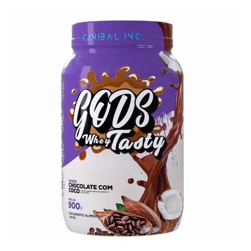 Whey Protein 3W Gods Whey 900g Chocolate com Coco Canibal Inc