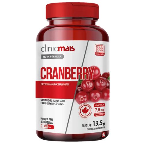 CRANBERRY PROANTOCIANIDINAS ANTIOXIDANTE 30 CAPSULAS - CLINICMAIS