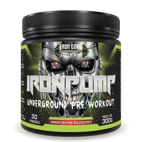 IronPump Pré-Treino 300g Sabor Frutas Silvestres Iron Core IronPump Pré-Treino 300g Sabor Frutas Silvestres Iron Core