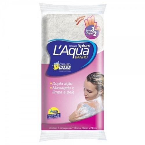 Esponja para Banho Laqua c/3 Unidades