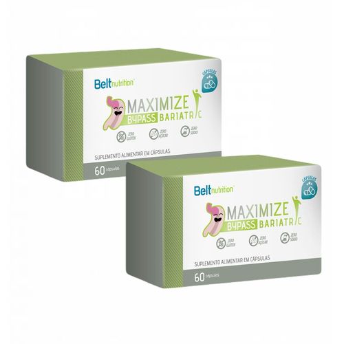 2x Belt Maximize Bypass - 60 Cápsulas - Belt Nutrition sem sabor 2x Belt Maximize Bypass - 60 Cápsulas - Belt Nutrition sem sabor