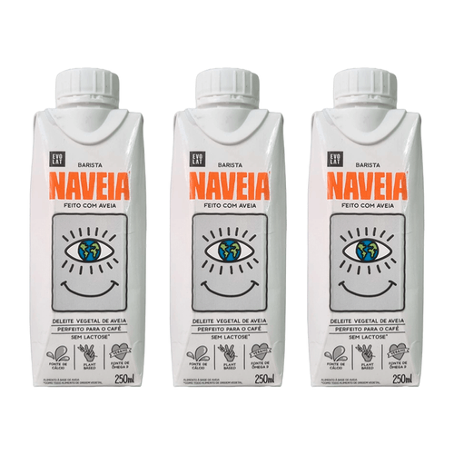 Kit 3X: Bebida Vegetal de Aveia Barista Naveia 250ml