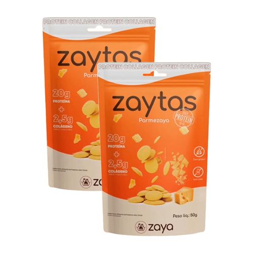 Kit 2X: Biscoito Parmezaya Protein Sem Glúten Zaya 50g Kit 2X: Biscoito Parmezaya Protein Sem Glúten Zaya 50g